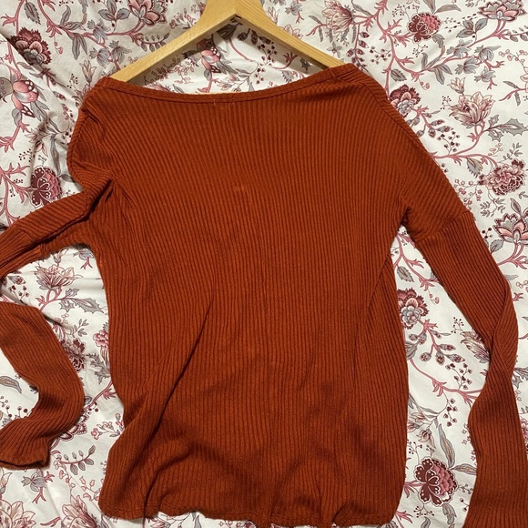 XS Garage Ribbed Tie front Top - Picture 2 of 2